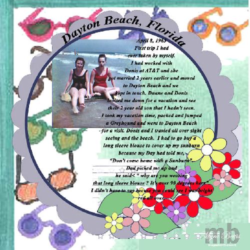 summer beach scrapbooking layouts
