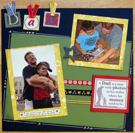 dad scrapbooking layout