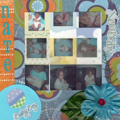 Nate Scrapbook Layout Courtesy of Storytellersclub.com