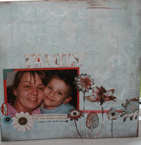 scrapbook family Layout