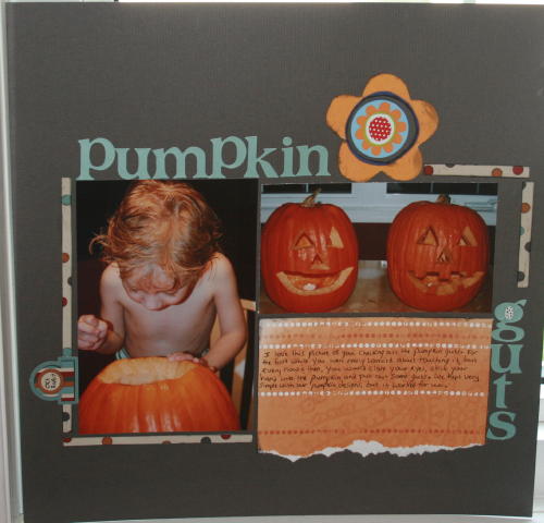 Scrapbook Pumpkin Layouts