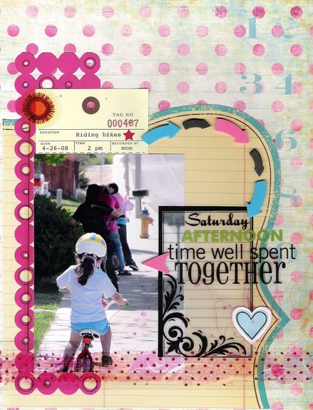 Times well Spent scrapbook layout