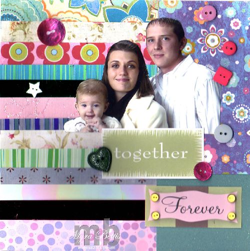 together forever scrapbook layout