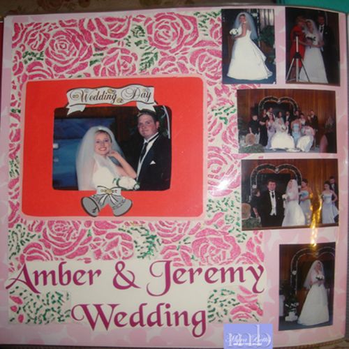 Wedding Scrapbook Layout - Loretta