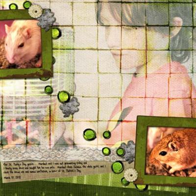 Pet Scrapbooking Layout